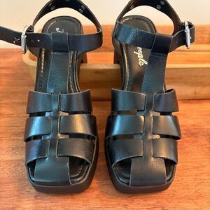 Free People Platform Fisherman Sandal: sz 41